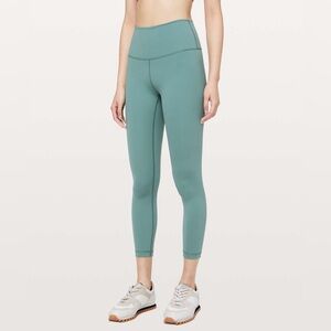 Lululemon Wunder Under High-Rise Tight 25" *Full-On Luxtreme Frosted Pine size 6